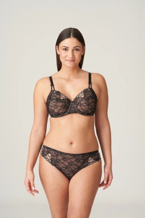 Black Prima Donna Livonia Bras | 1036-DRFLH