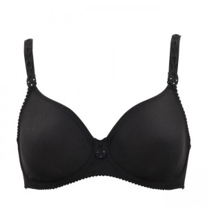 Black Prima Donna Satin Bras | 6957-FIOUZ