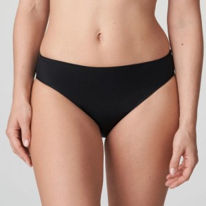 Black Prima Donna Satin Panties | 6198-MCFNK