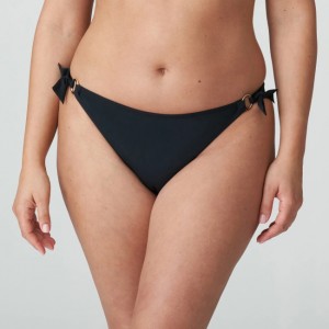 Black Prima Donna Swim Damietta Bikini Bottoms | 6784-QYHVL