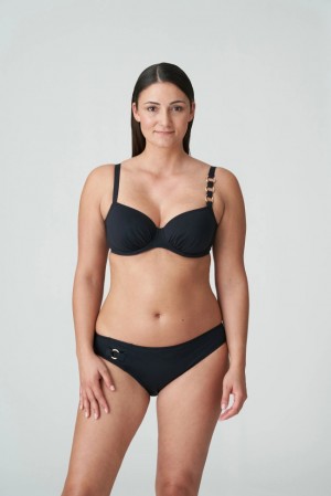 Black Prima Donna Swim Damietta Bikini Tops | 1685-OLBIK