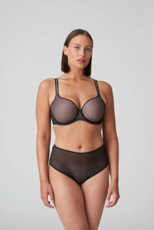 Black Prima Donna Twist Glass Beach Bras | 7815-PWBYN