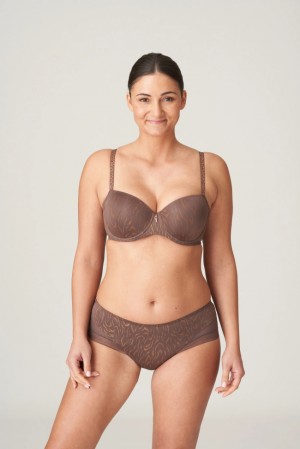 Grey Prima Donna Twist Penn Station Bras | 7031-PSUAD