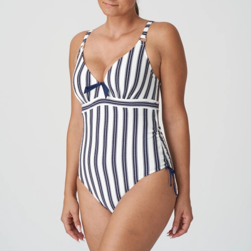 Beige Prima Donna Swim Leros Swimsuits | 1346-YXAFN