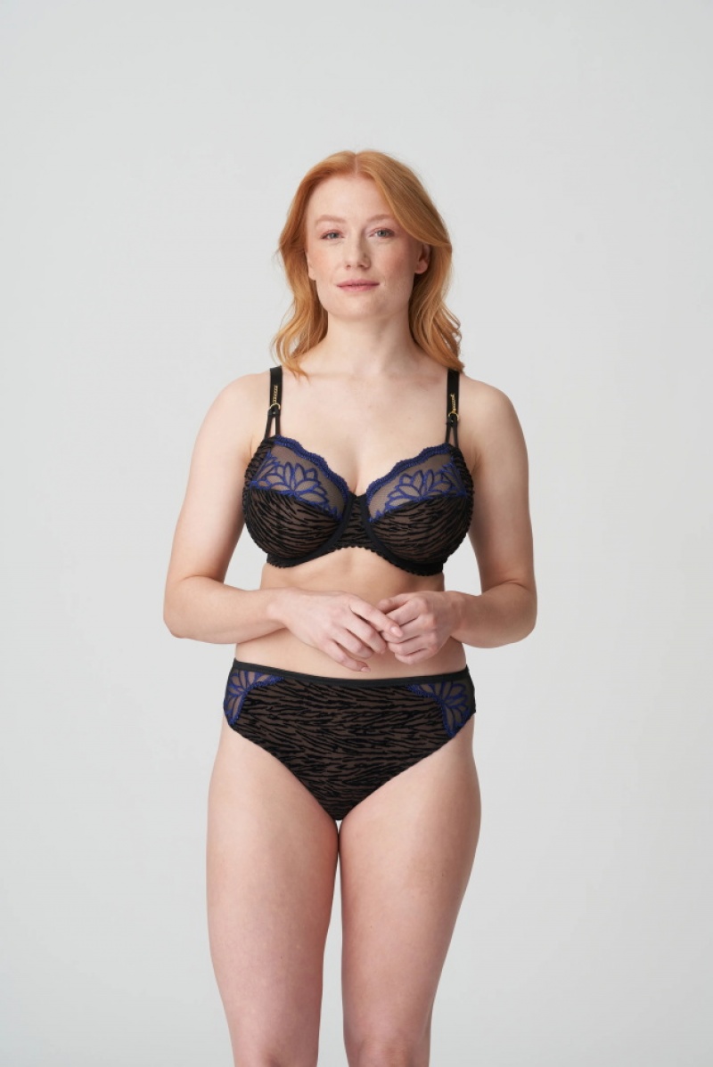 Black Prima Donna Cheyney Panties | 1329-LNEKP