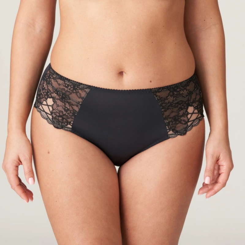 Black Prima Donna Livonia Panties | 5287-HNVDM