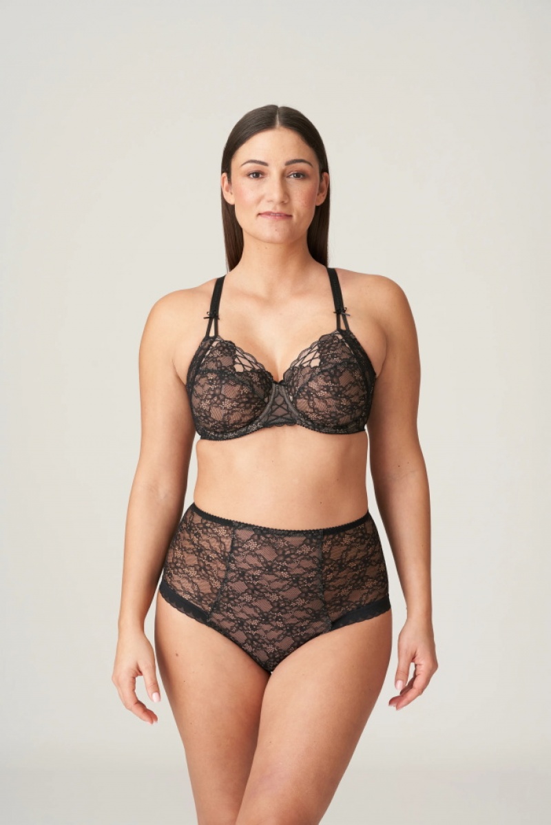 Black Prima Donna Livonia Panties | 9314-DNVAH