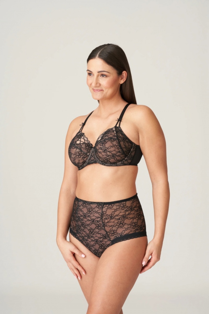 Black Prima Donna Livonia Panties | 9314-DNVAH