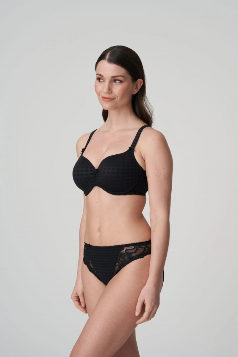 Black Prima Donna Madison Bras | 6903-GYBPR