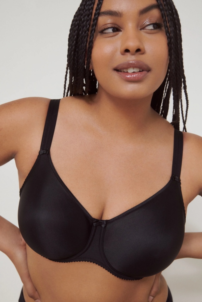 Black Prima Donna Satin Bras | 1409-SMERY