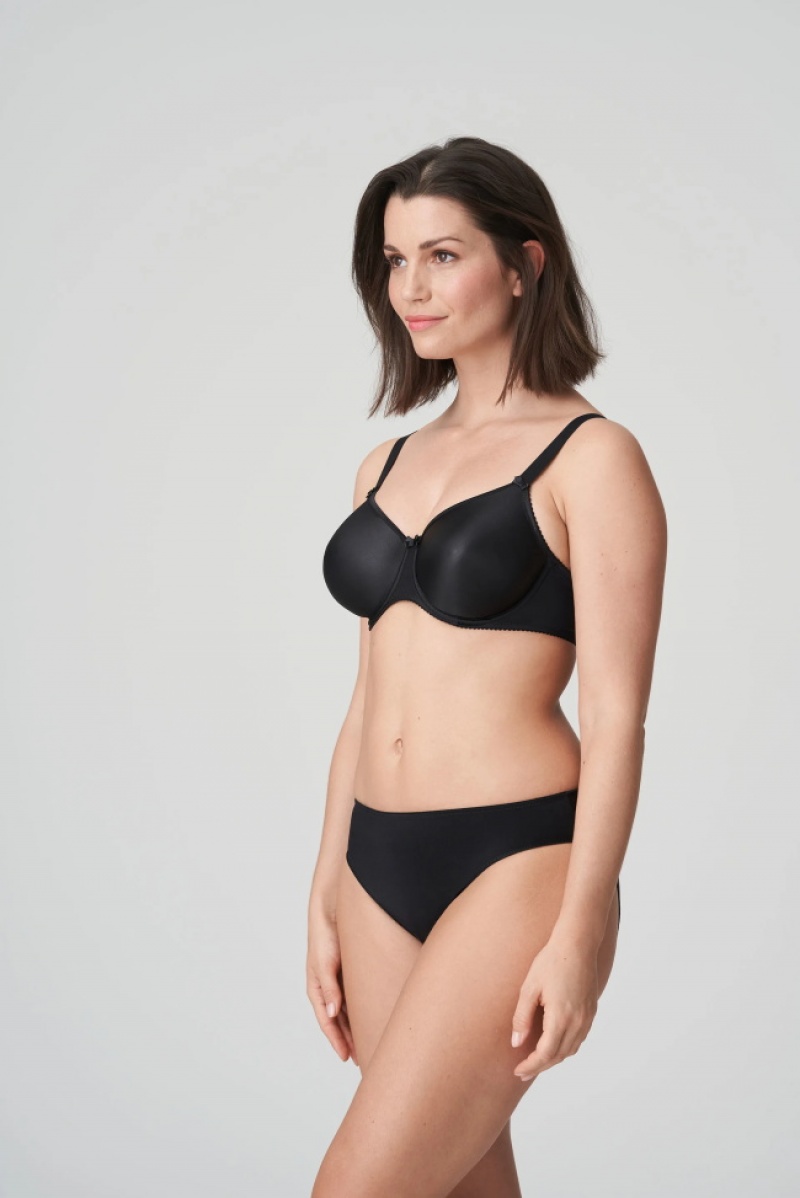 Black Prima Donna Satin Bras | 1409-SMERY