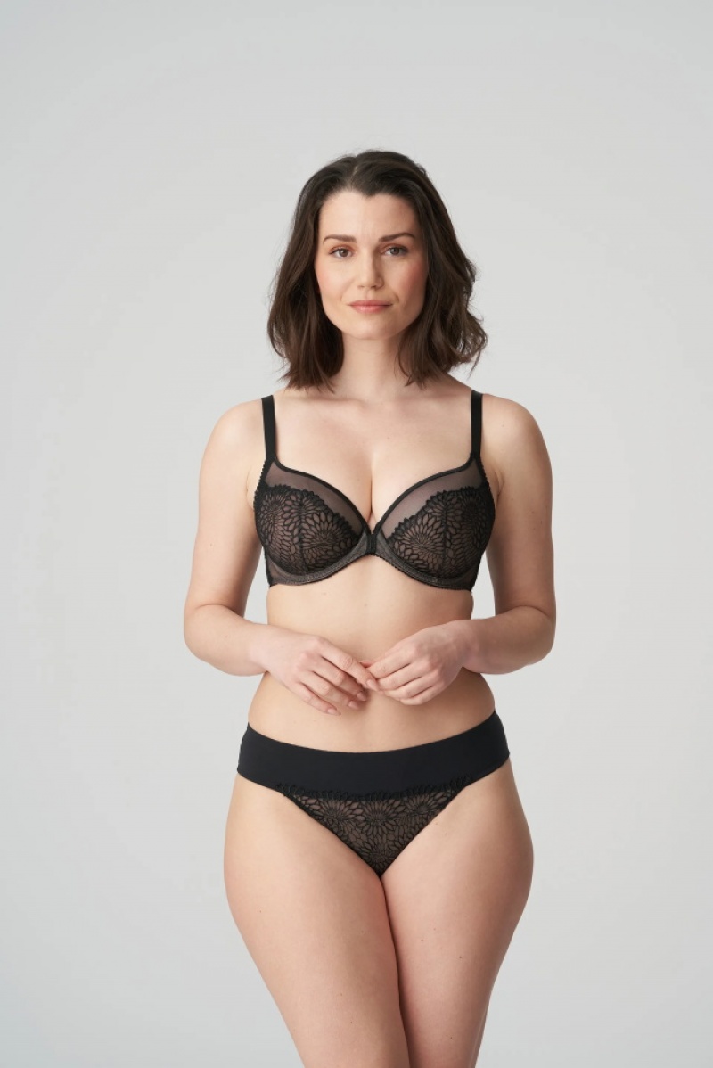 Black Prima Donna Sophora Panties | 4826-JRIBM