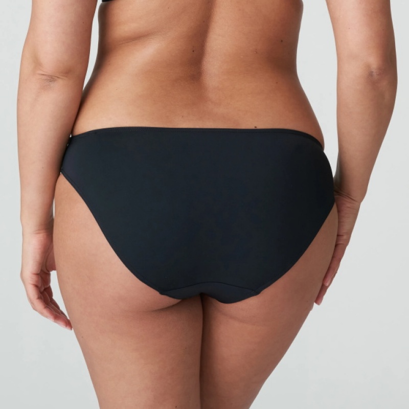 Black Prima Donna Swim Damietta Bikini Bottoms | 8036-BLHTJ