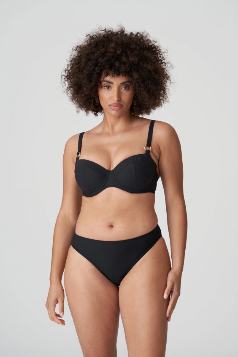 Black Prima Donna Swim Sahara Bikini Bottoms | 4315-INJXV