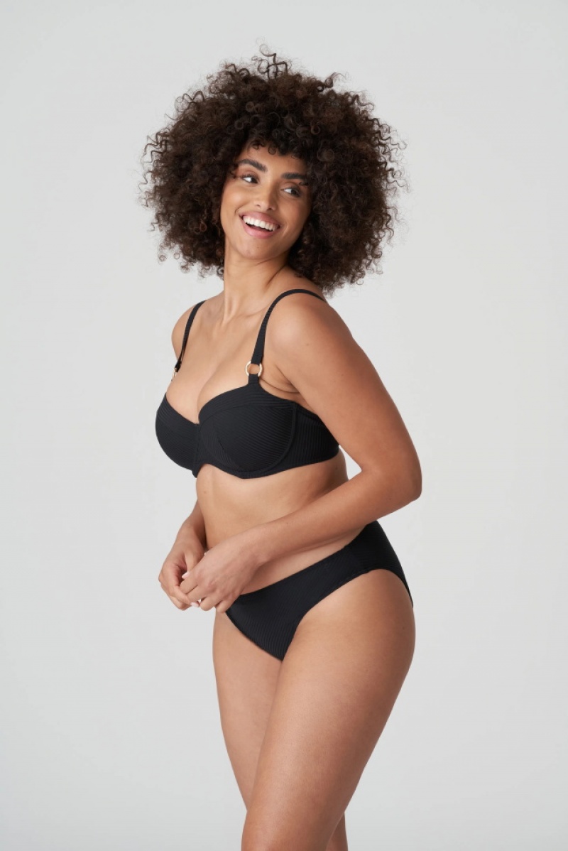 Black Prima Donna Swim Sahara Bikini Bottoms | 4315-INJXV