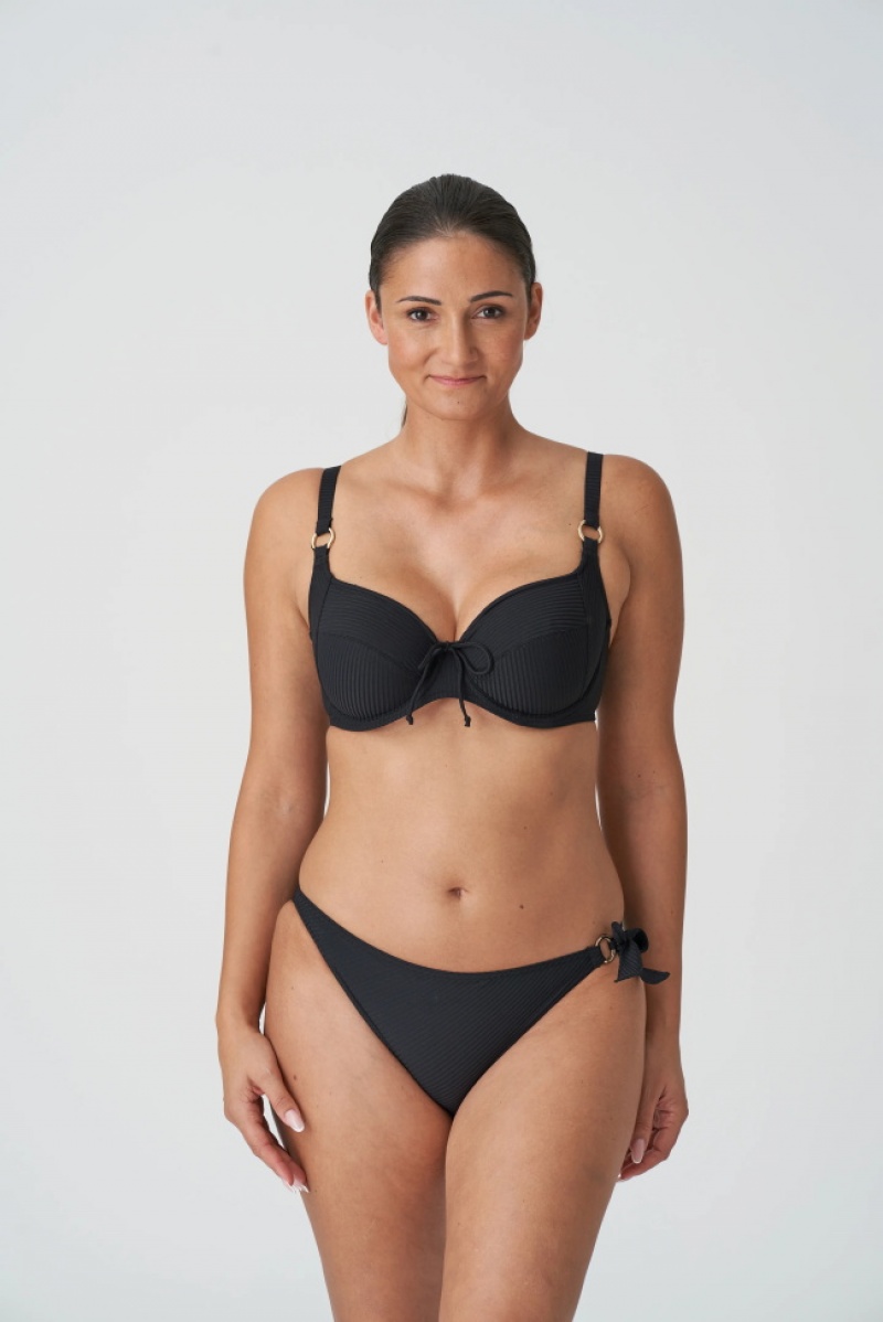 Black Prima Donna Swim Sahara Bikini Bottoms | 2317-AZMFL