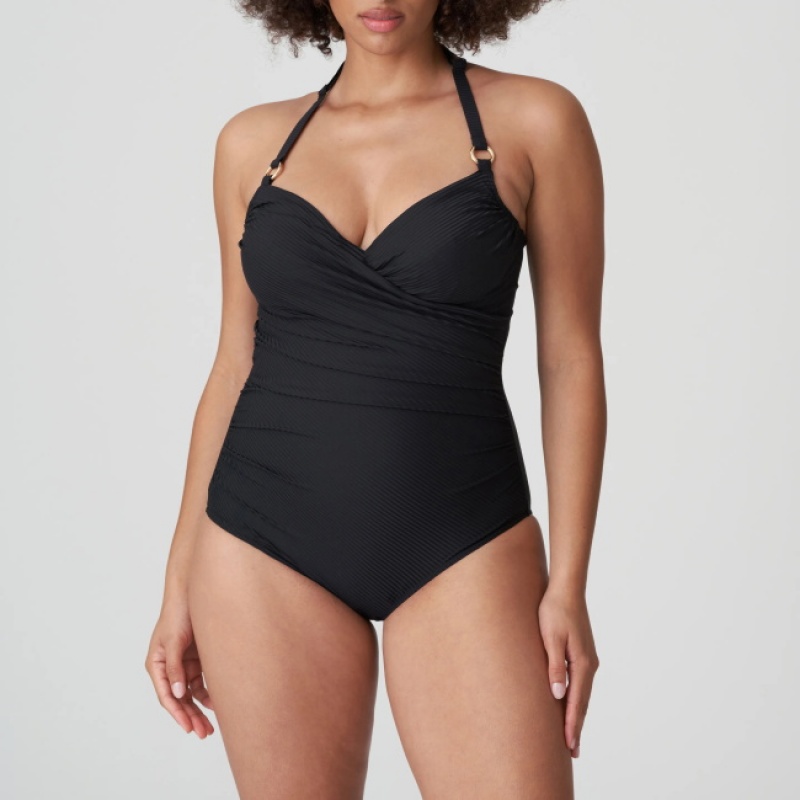 Black Prima Donna Swim Sahara Swimsuits | 4032-THSIV