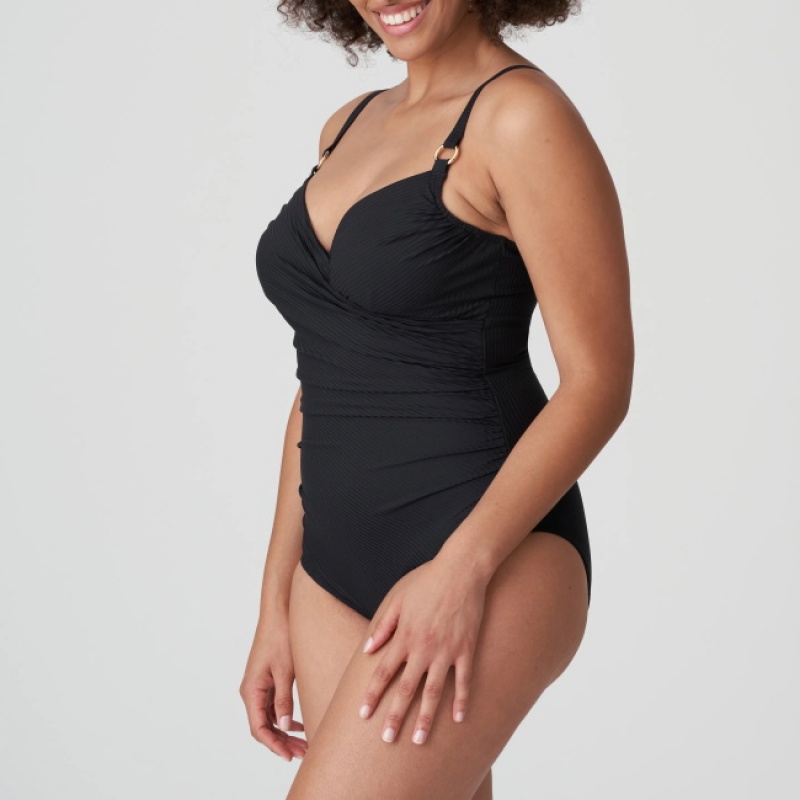 Black Prima Donna Swim Sahara Swimsuits | 4032-THSIV