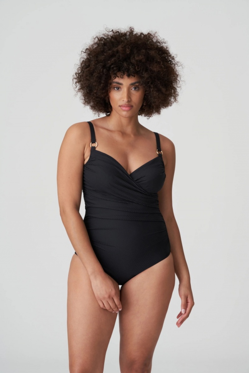 Black Prima Donna Swim Sahara Swimsuits | 4032-THSIV