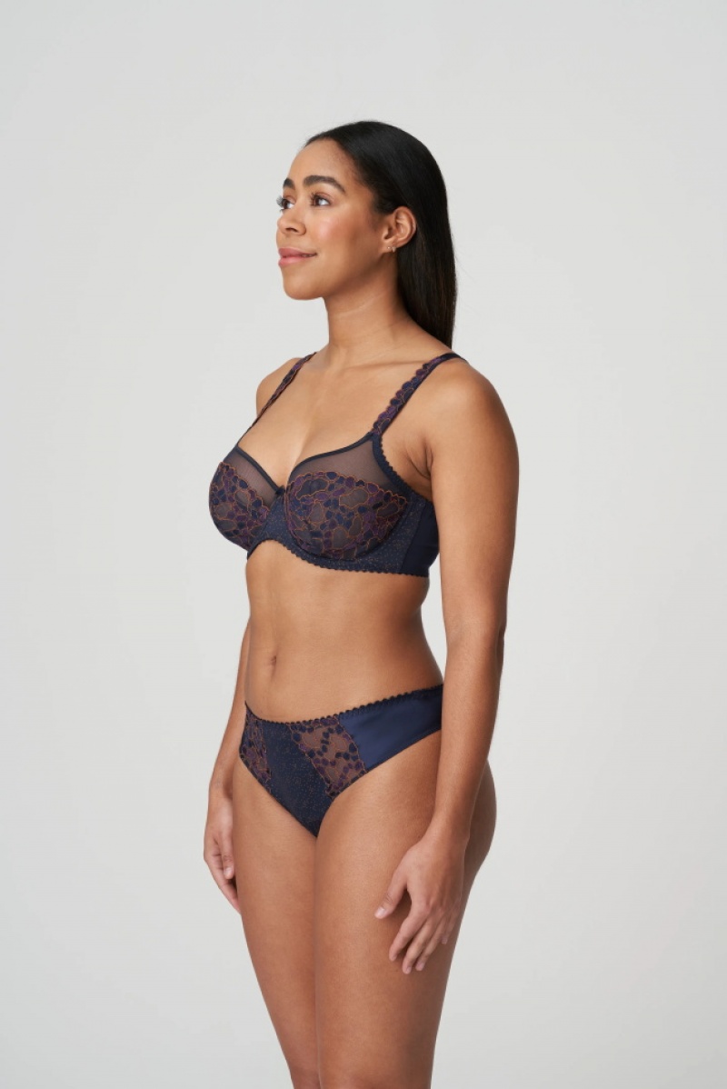 Blue Prima Donna Hyde Park Bras | 8576-JMVZU