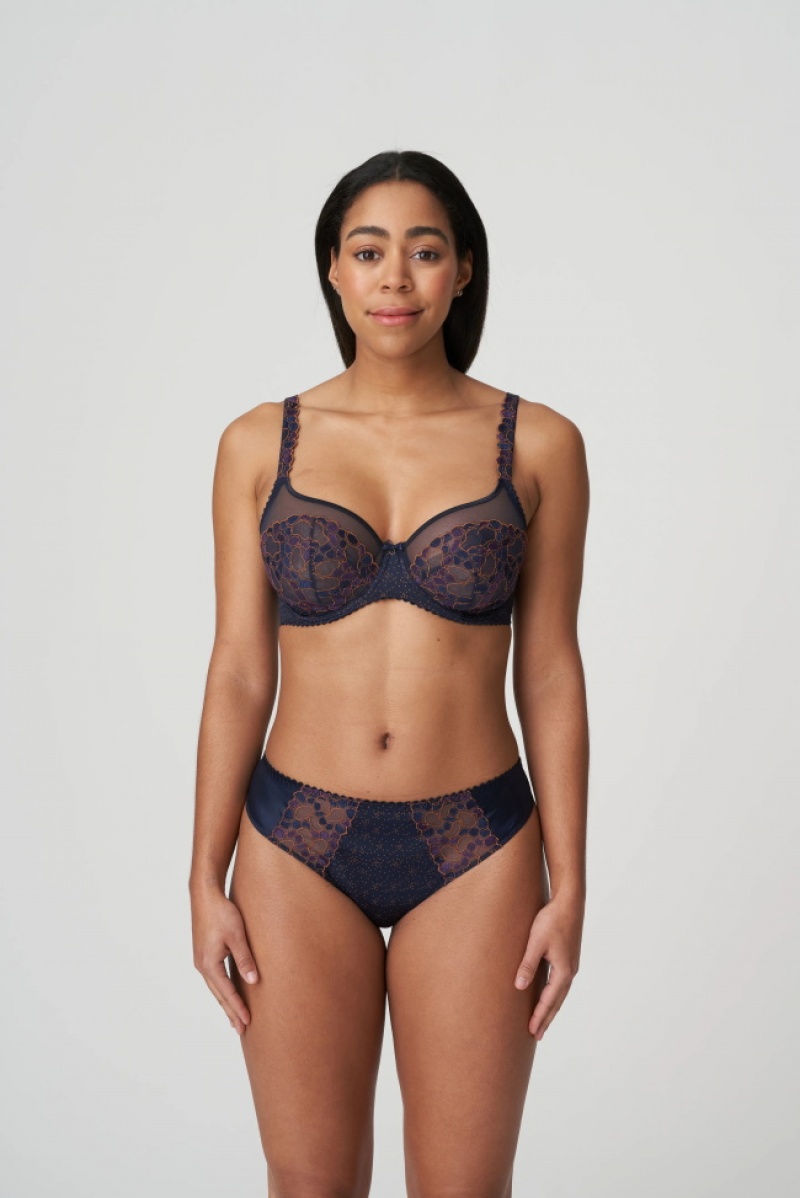 Blue Prima Donna Hyde Park Bras | 8576-JMVZU