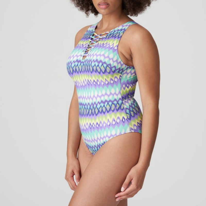 Blue Prima Donna Swim Holiday Swimsuits | 1063-BWCTM