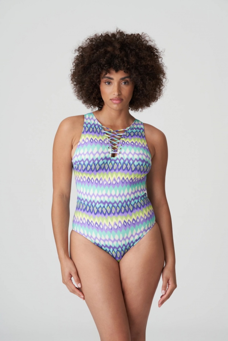 Blue Prima Donna Swim Holiday Swimsuits | 1063-BWCTM