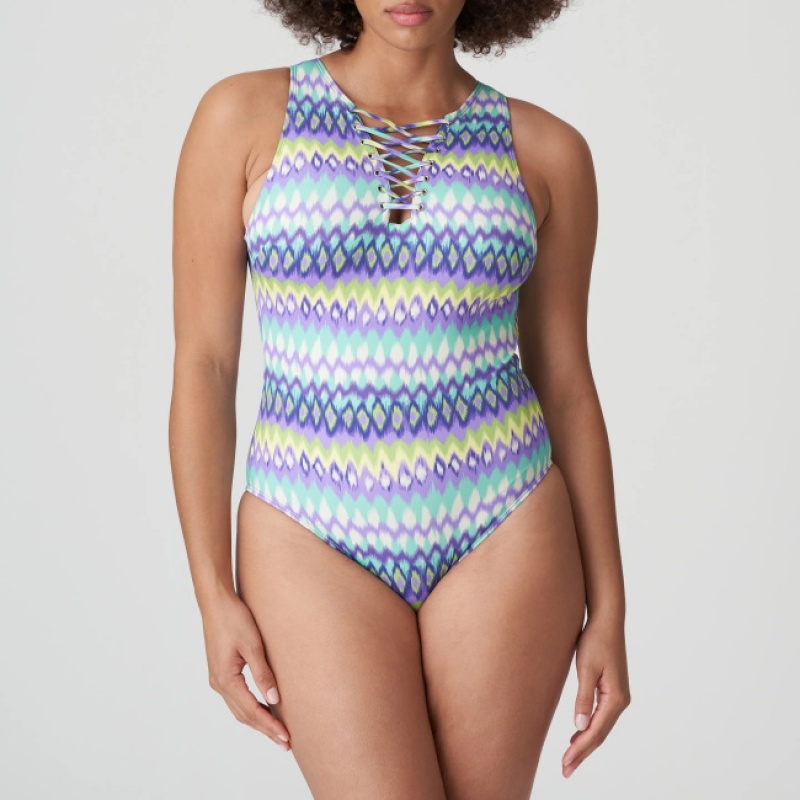 Blue Prima Donna Swim Holiday Swimsuits | 1063-BWCTM