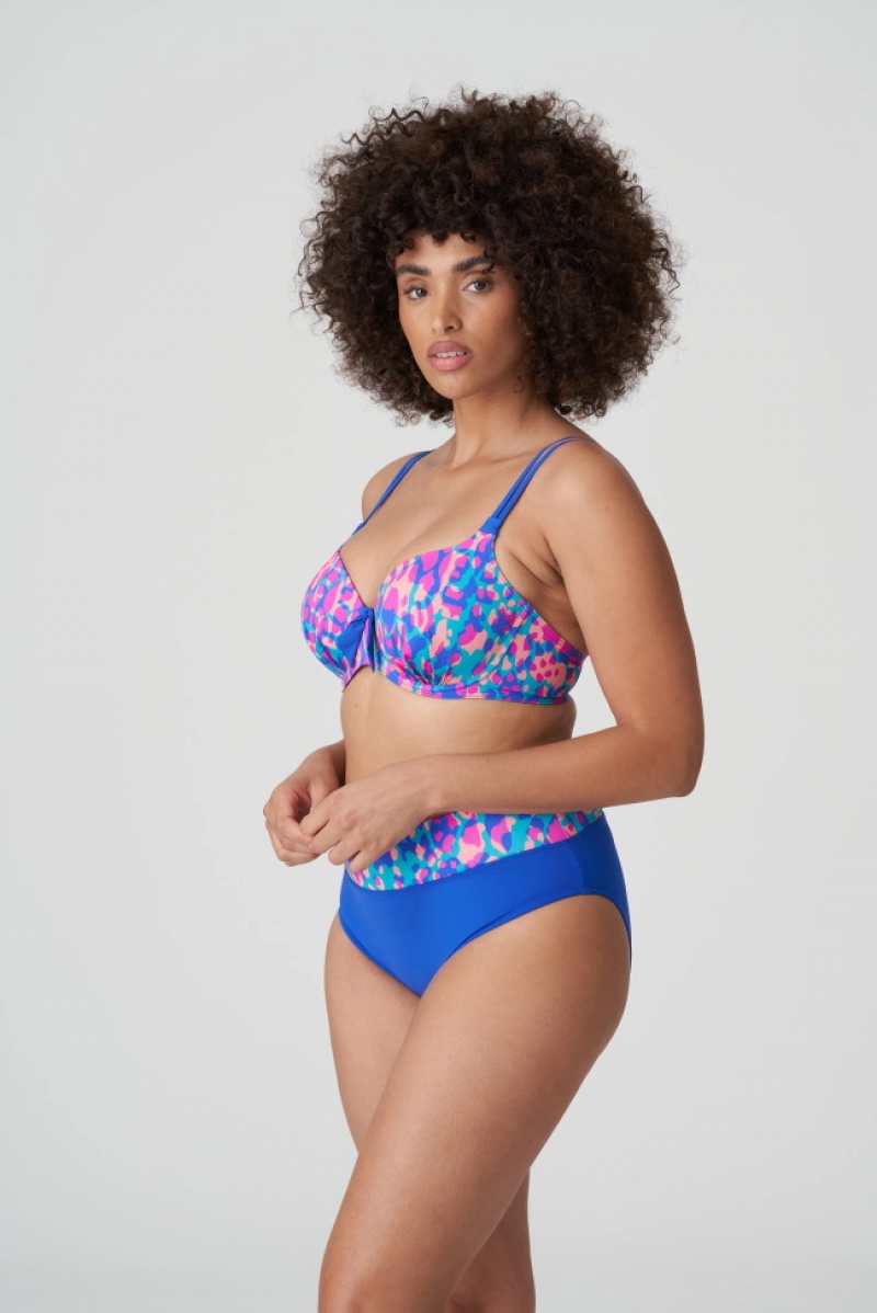 Blue Prima Donna Swim Karpen Bikini Tops | 2534-VOHIW