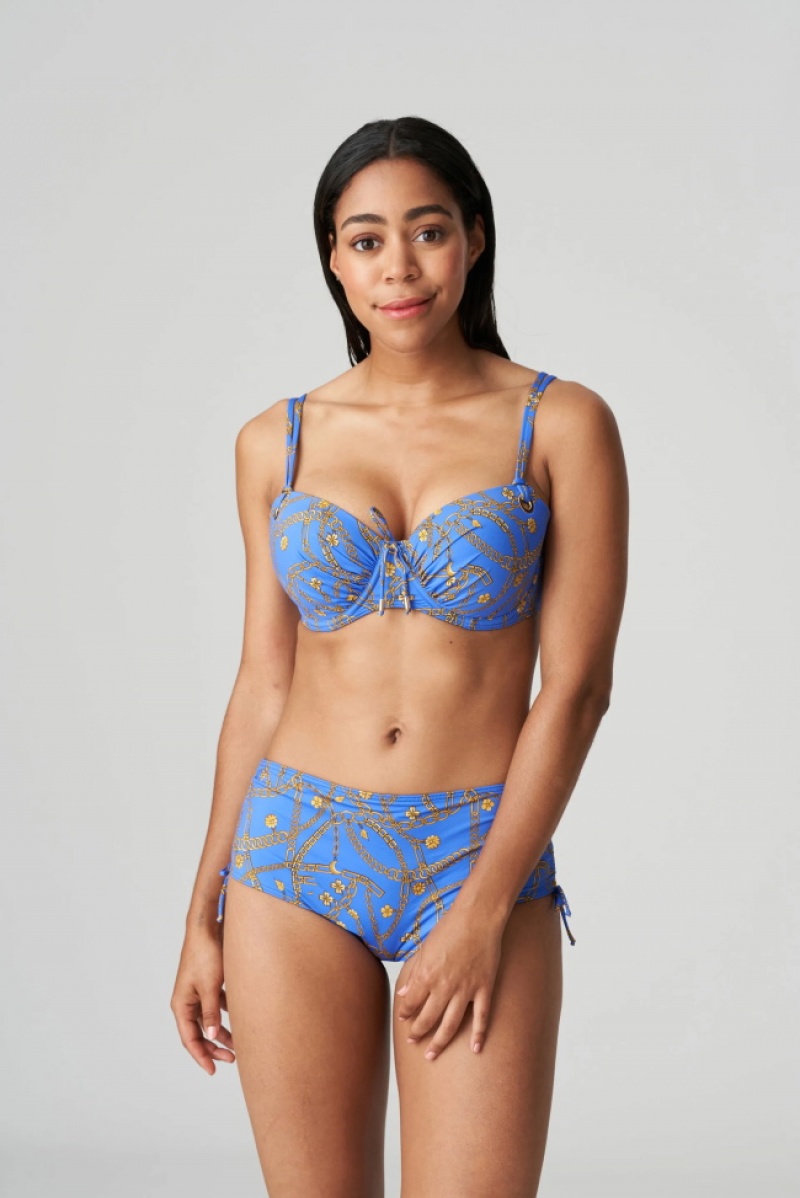 Blue Prima Donna Swim Olbia Bikini Bottoms | 9670-RUOHC