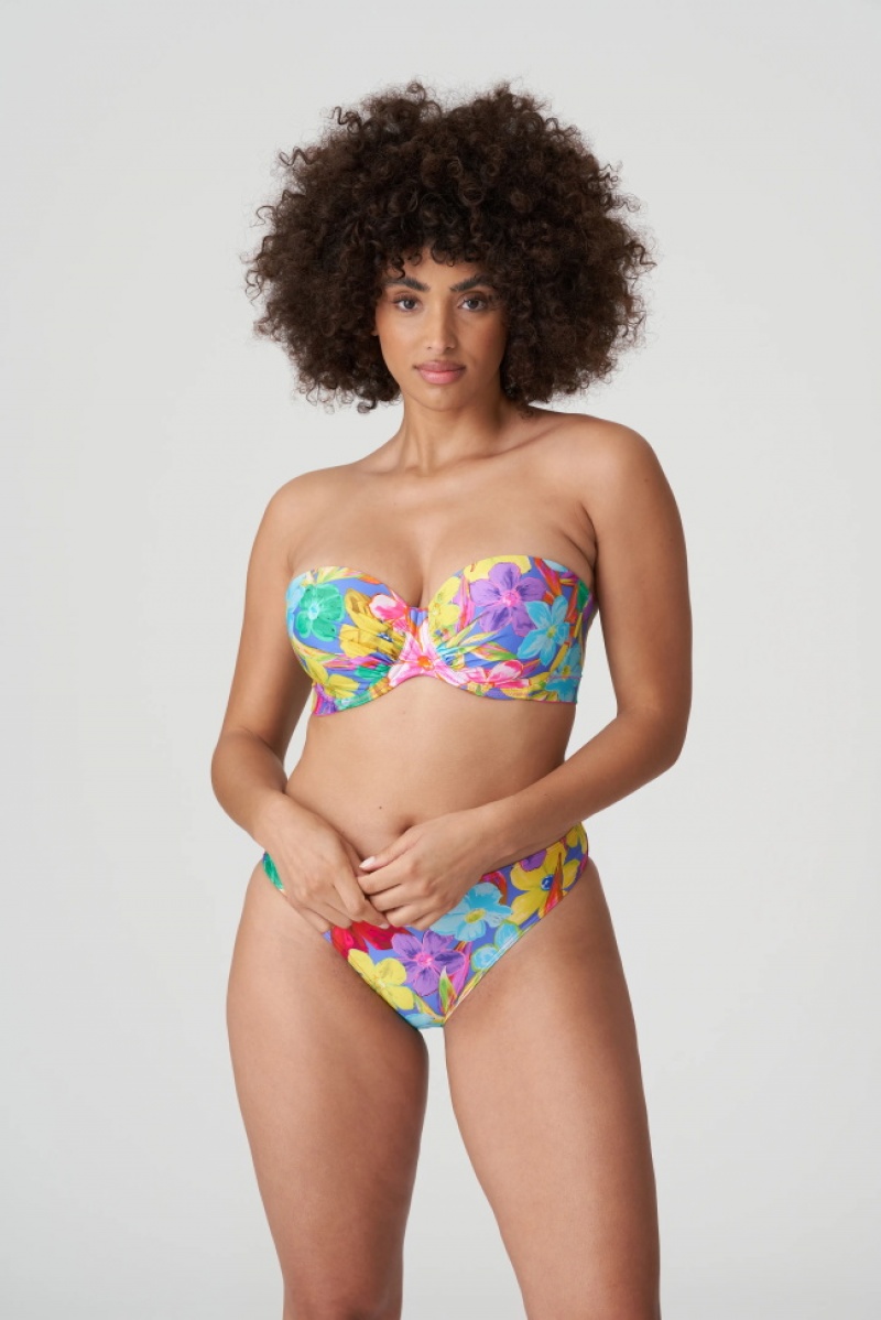 Blue Prima Donna Swim Sazan Bikini Tops | 1624-NKGDV