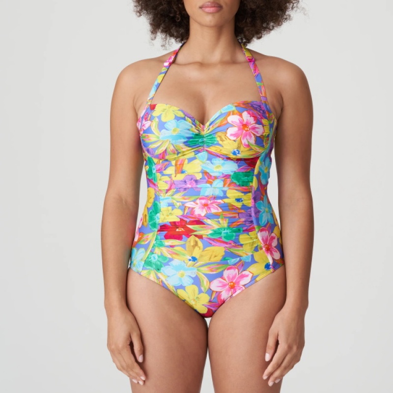 Blue Prima Donna Swim Sazan Swimsuits | 4270-NEAWP