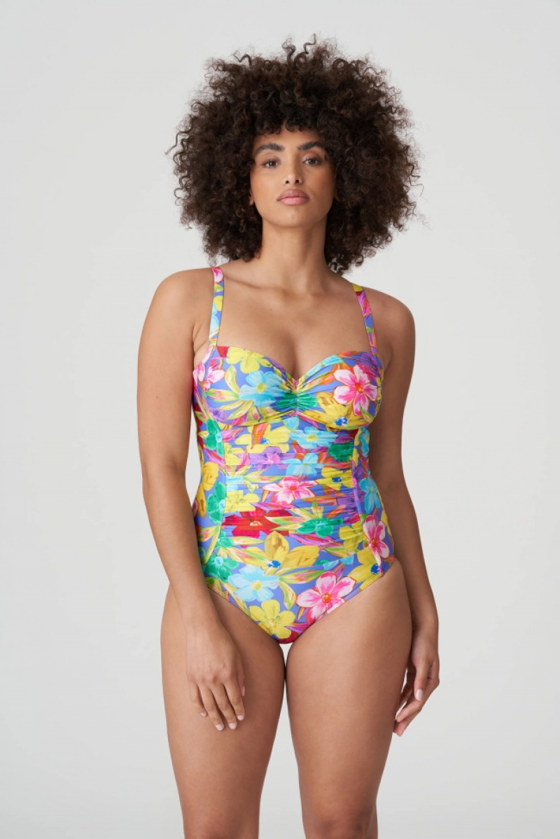 Blue Prima Donna Swim Sazan Swimsuits | 4270-NEAWP