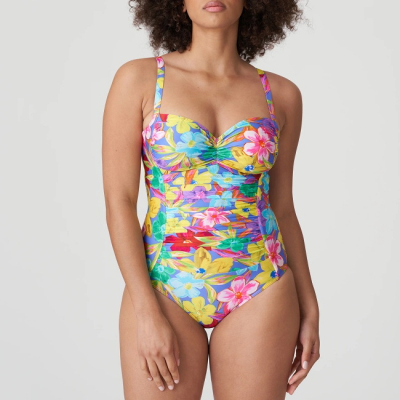 Blue Prima Donna Swim Sazan Swimsuits | 4270-NEAWP