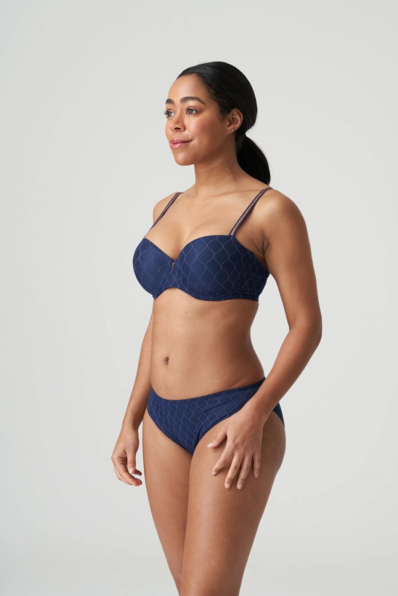 Blue Prima Donna Twist Chryso Bras | 6029-GQSZM