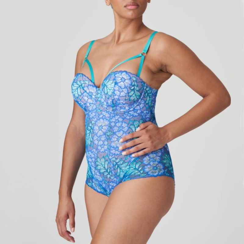 Blue Prima Donna Twist Morro Bay Shapewear | 6047-HOIEL