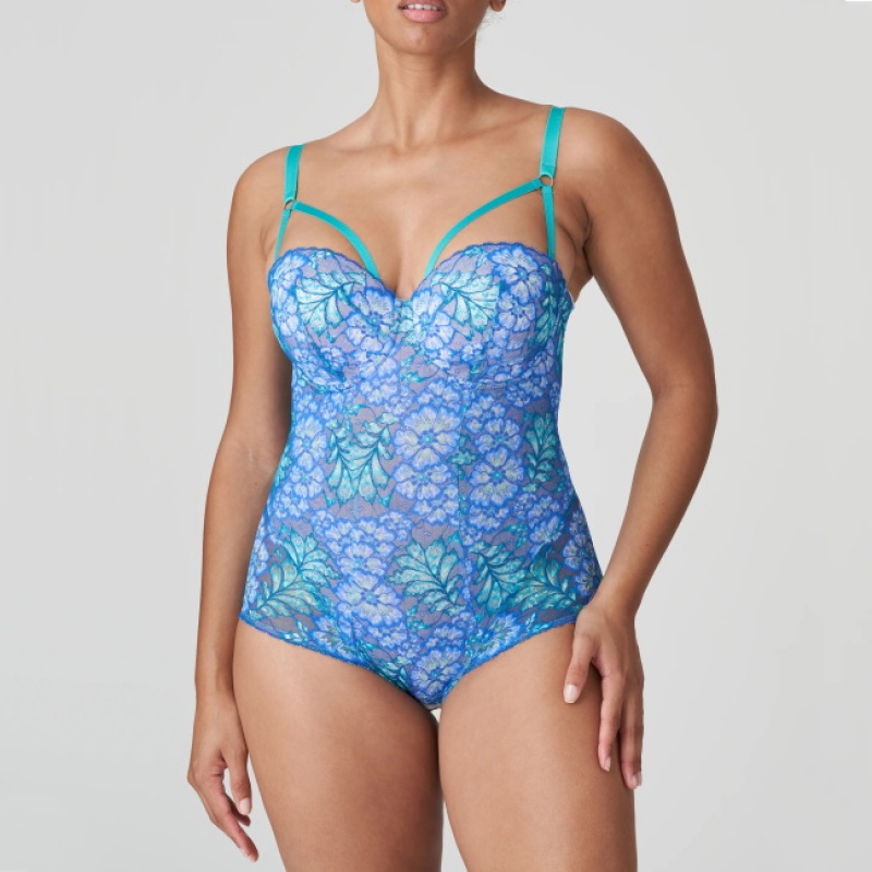 Blue Prima Donna Twist Morro Bay Shapewear | 6047-HOIEL