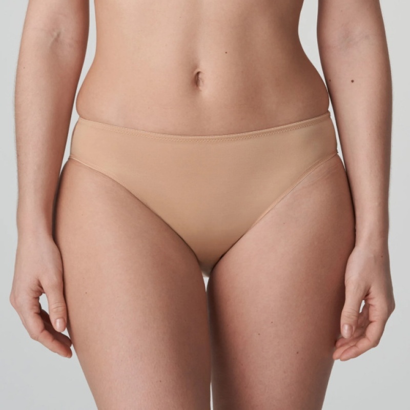 Brown Prima Donna Satin Panties | 5217-NOSVU