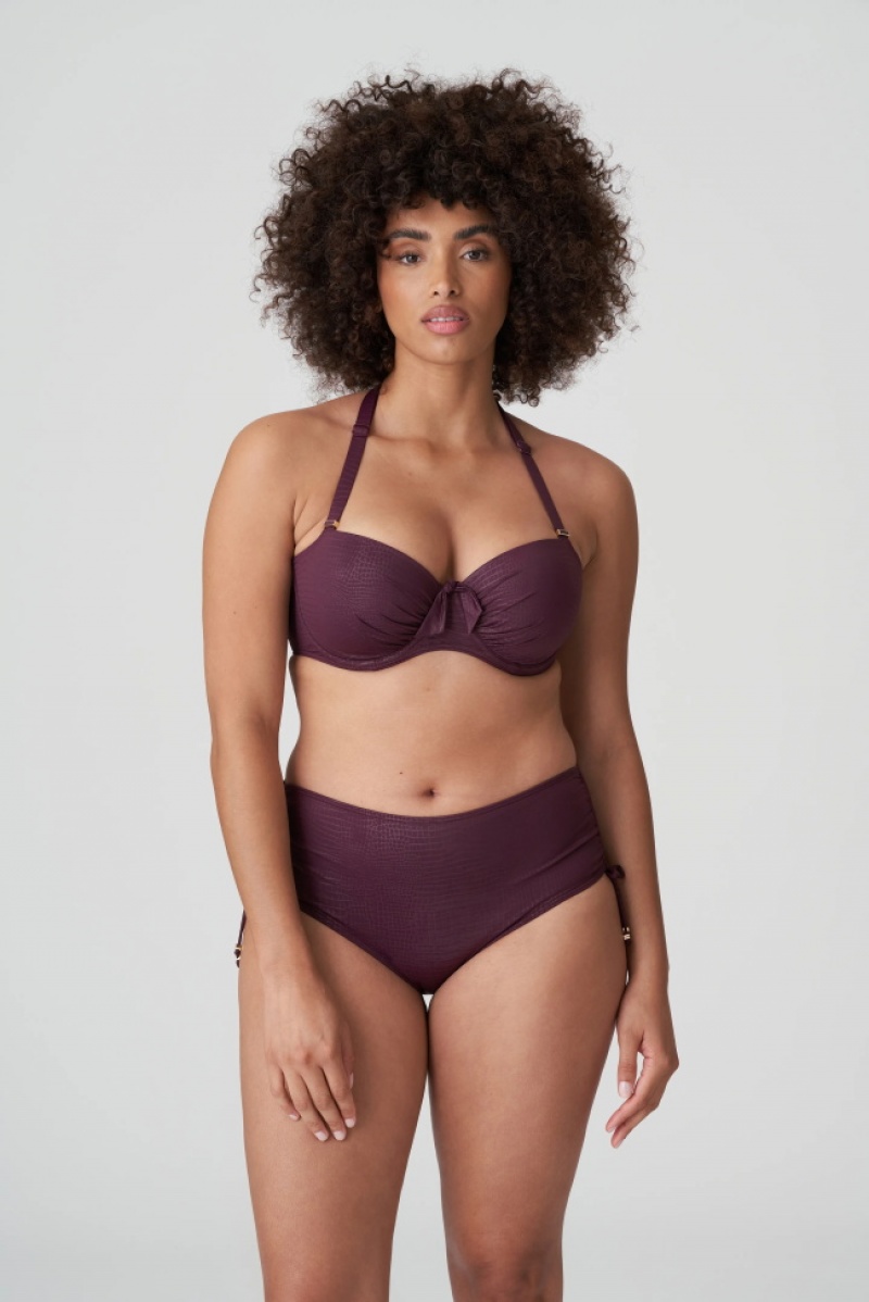 Burgundy Prima Donna Swim Dalyan Bikini Tops | 5863-KVBDS