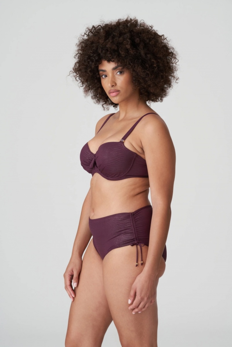 Burgundy Prima Donna Swim Dalyan Bikini Tops | 5863-KVBDS