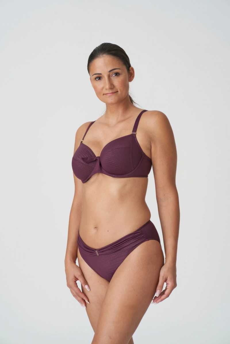 Burgundy Prima Donna Swim Dalyan Bikini Tops | 9087-NHRFL