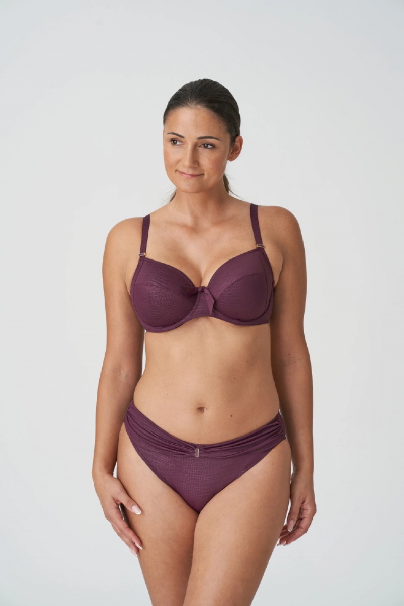 Burgundy Prima Donna Swim Dalyan Bikini Tops | 9087-NHRFL