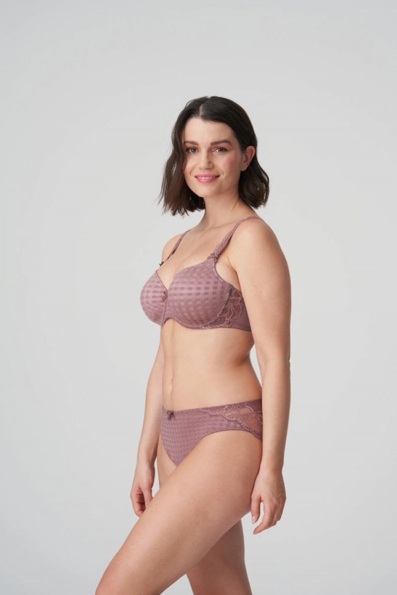 Grey / Brown Prima Donna Madison Bras | 1463-QVLUF