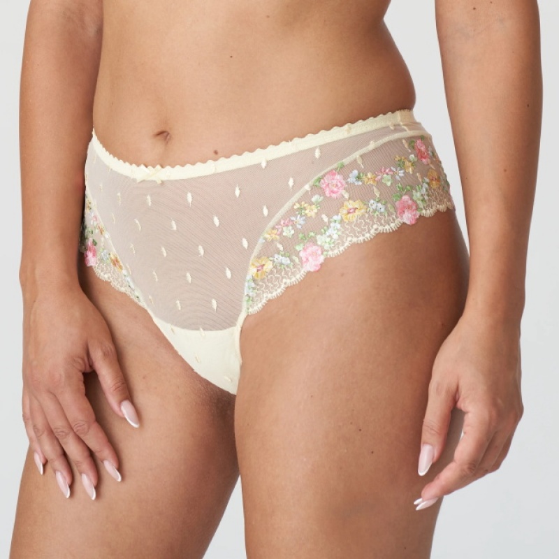 Light Yellow Prima Donna Sedaine Panties | 8231-MFKSR