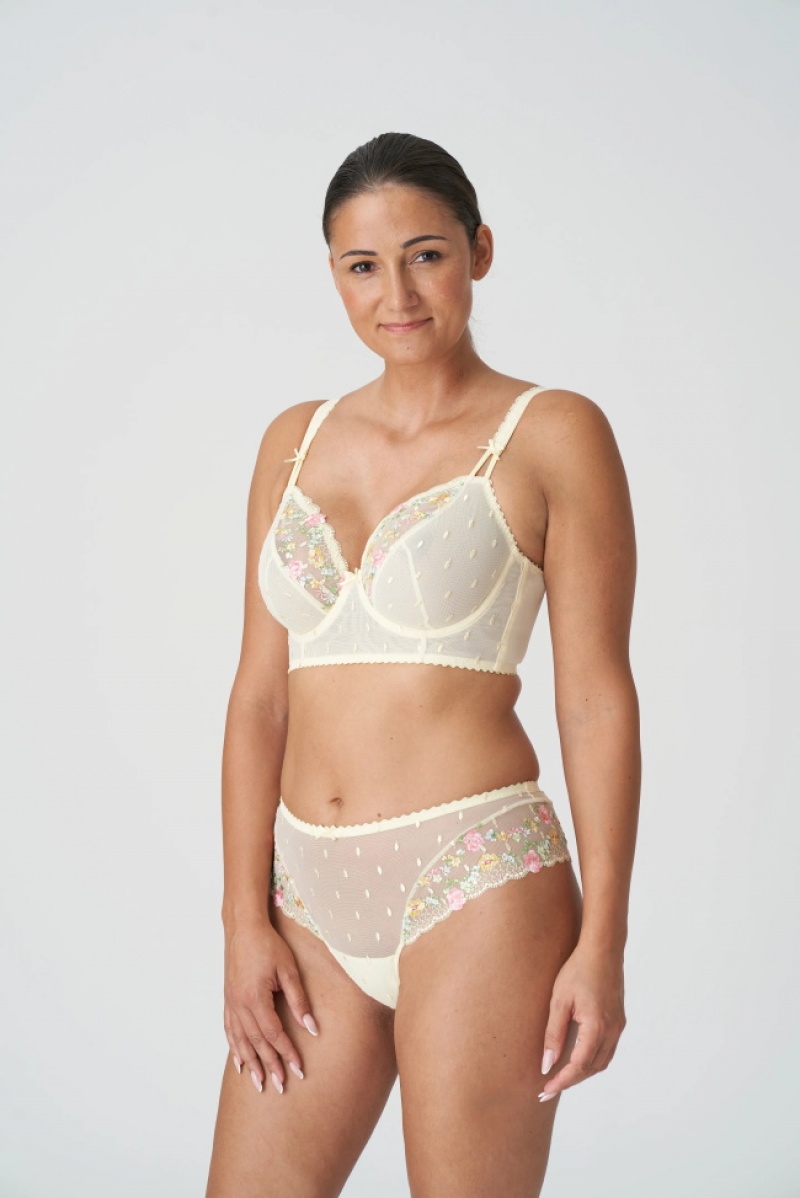 Light Yellow Prima Donna Sedaine Panties | 8231-MFKSR