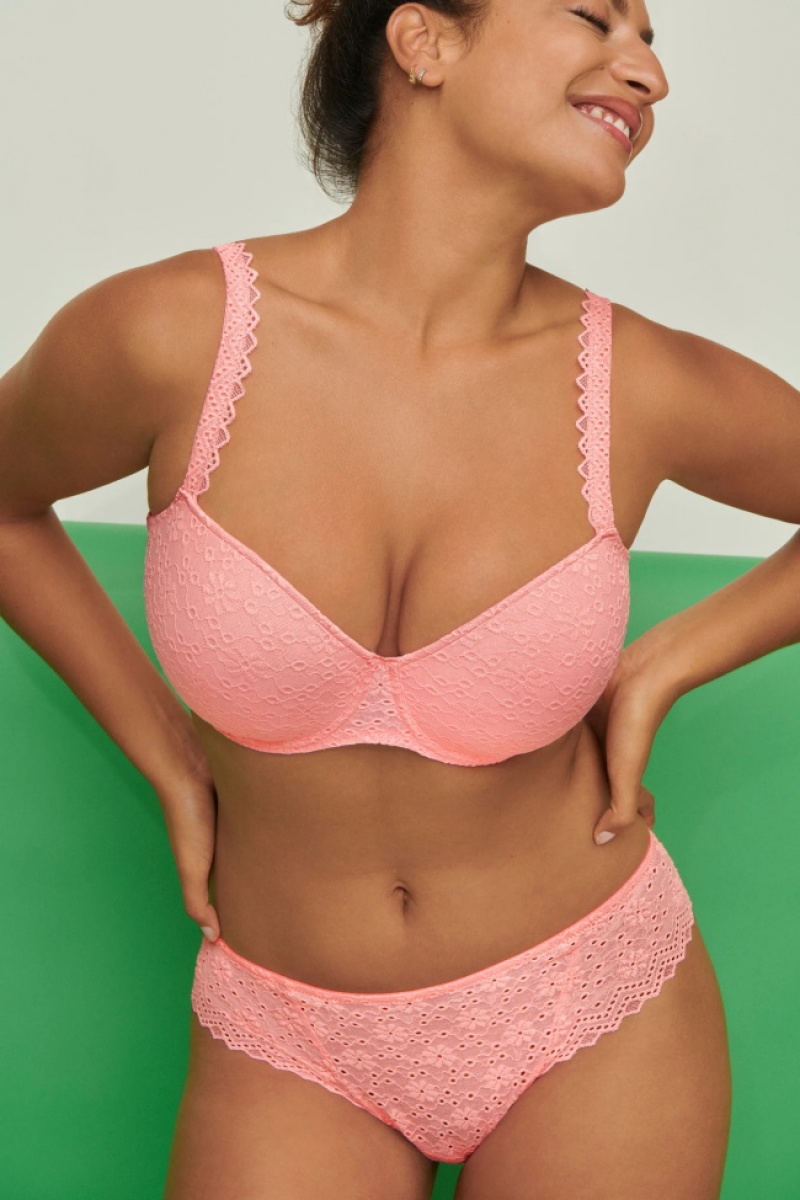 Pink Prima Donna Twist Sunset Hotel Bras | 0714-QYFMO