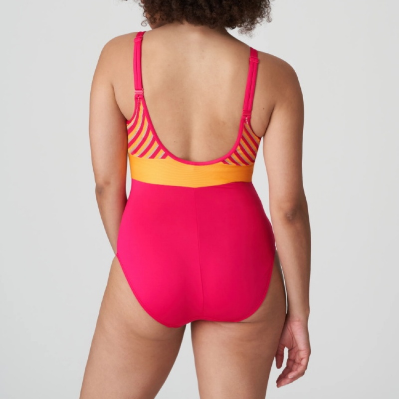 Red Prima Donna Swim La Concha Swimsuits | 3842-XOHAN