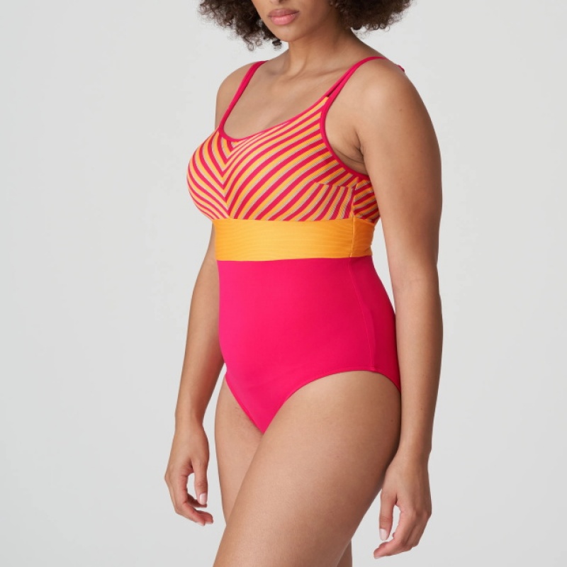 Red Prima Donna Swim La Concha Swimsuits | 3842-XOHAN