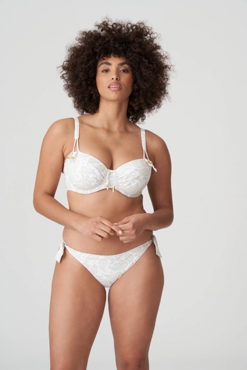 White Prima Donna Swim Sidari Bikini Bottoms | 5407-ABUMR