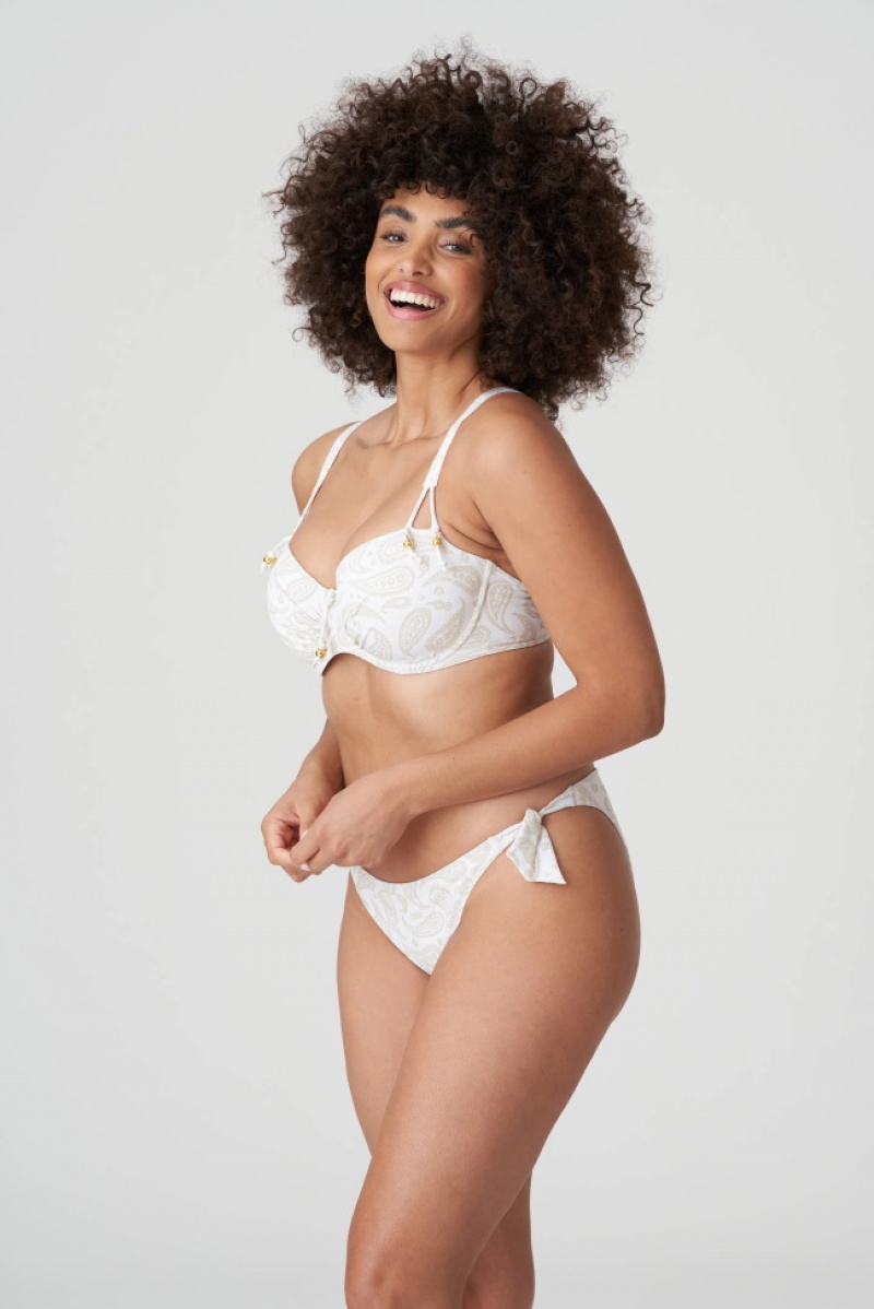 White Prima Donna Swim Sidari Bikini Bottoms | 5407-ABUMR